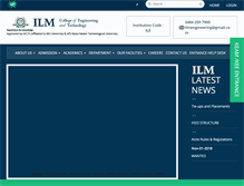 Tablet Screenshot of ilmengineeringcollege.com